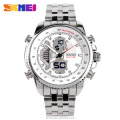 New collection wholesale hot selling Skmei 0993 fashion analog watch metal band 30m waterproof men wristwatch